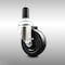 Service Caster 4 Inch 316SS Soft Rubber Wheel Swivel 1-3/8 Inch Expanding Stem Caster SCC SCC-SS316EX20S414-SRS-138 - alternate 2